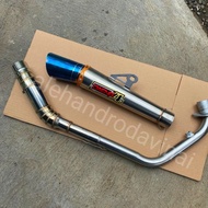 Kiman Conical Daeng sai4 Exhaust 1 Set For SuzukiRaider150carb/fi RS150 GTR150 Sonic150