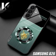 HP Casing SAMSUNG A26 Softcase SAMSUNG A26 Case Glossy Casing Shiny Glass Protector Mobile Phone Acc