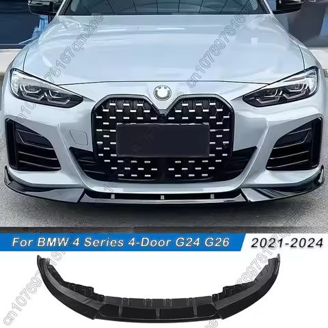 For BMW 4 Series G24 G26 4Door 420i 430i i4 M50 M Sport 2020-2024 Car Front Bumper Splitter Lip Diff