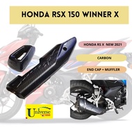 HONDA RSX RS-X 150 WINNER X EXHAUST CAP MUFFLER COVER CARBON