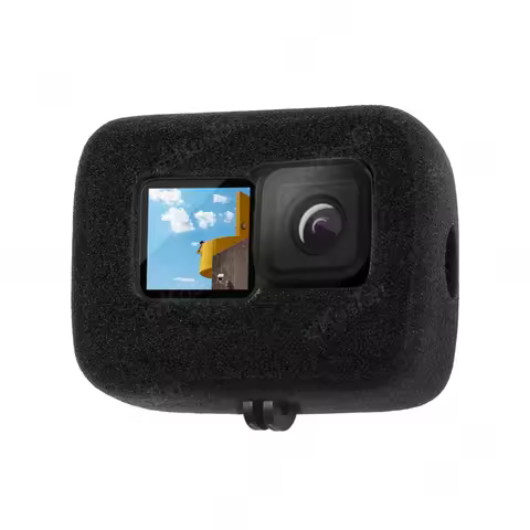 For GoPro HERO 13 12 Black Windshield Wind Noise Reduction Sponge Foam Case For Gopro 11 10 9 Action