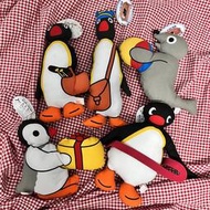 中古品pingu pinga robby企鵝家族全家桶玩偶4555