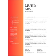 CV / Resume Template with Editable Link To Customize Template