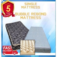 Single Mattress 5 Inches Rebond Bubble Mattress/ Tilam Bujang Berbola 5 Inches Rebond