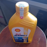 4T Shell Oil 15W-40 Yellow SX ADVANCE ORIGINAL 1Liter