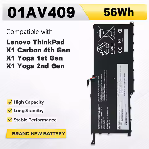 PowerHub 01AV409 00HW028 01AV440 Battery For Lenovo ThinkPad X1 Carbon 4th Yoga 1st 2nd Gen Type 20J