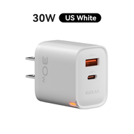 【Free 60W Cable】Kuulaa 30W USB Charger USB C Charger Fast Wall Charger Block Fast Charging Quick Pho