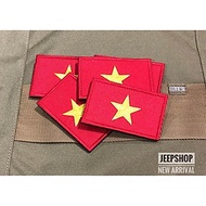 Patch_velcro cờ Việt Nam thêu tinh xảo dán quần áo_ba lô túi xách