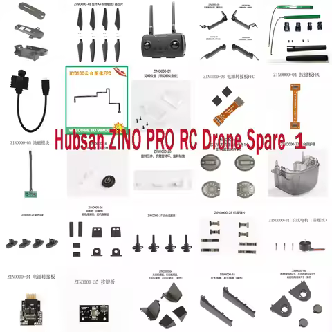 Hubsan ZinoPRO Zino PRO RC Drone spare parts shell propellers blade motor arm ESC remote controller 