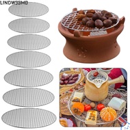LINDW99M0 Grill Racks, Iron Nonstick Grill , Round Reusable Roast Grate