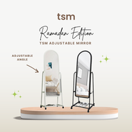 TSM Adjustable Standing Mirror with Wheels | Cermin Panjang Berdiri | Cermin Bilik Panjang Besar Beroda