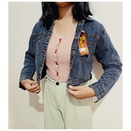 VIOS - WOMEN'S JEANS JACKET OUTFIT CROPPED ACID SNOW MODEL LV 1903 TODAY'S FASHION