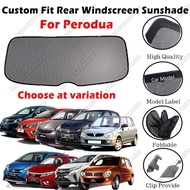 Perodua Custom Fit Rear Windscreen Cover Pelindung Panas Cahaya Matahari Myvi Axia Viva Alza Aruz