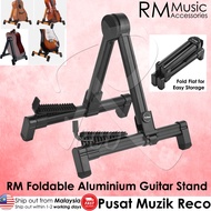 RM Aluminum Portable Foldable Guitar A Frame Stand Electric Acoustic Guitar Ukulele Bass Stand Gitar Kapok Elektrik Bass