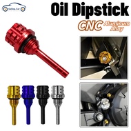 Universal Motorcycle Oil Dipstick CNC Aluminum Alloy Style Hexagon Plum Blossom Oil Dipstick