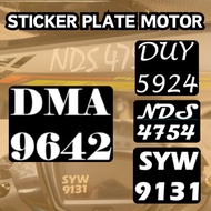 (5 INCH) STICKER PLATE NUMBER MOTOCYCLE BODY MOTOR CAR MIRROR LORRY BOOK FILE PHONE HELMET CASING PHONE LAPTOP