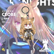 GANTUNGAN Arknights Ceobe Keychain
