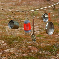 Camping5Outdoor Camping Clothesline with Meter Length, Binding Strap, and Ring, Multi-Functional and