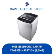 Mesin Cuci 1 Tabung 9,5Kg Sharp Es-H958T-Gy