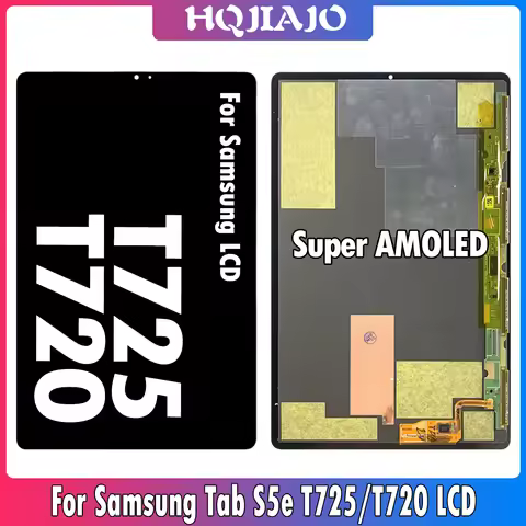 10.5" 100% Tested Super AMOLED LCD For Samsung Tab S5e T720 T725 Display Touch Screen For Samsung SM