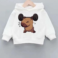 capybara  hoodies kids funny graphic harajuku tracksuit clothes man long sleeve top clothing