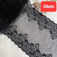 Colored elastic lace, many patterns, sewing lingerie, 26 cm to 29 cm (2 meters)