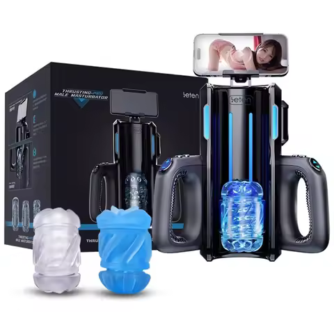 Thrusting High Speed Automatic Male Masturbator Cup Pocket Pussy Handheld Masturbation Cup King Pro 