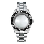 38mm Case with Bezel 38x30.6mm One-way Rotating Sapphire Crystal AR NH35 for 28.5mm NH34 120 Clicks