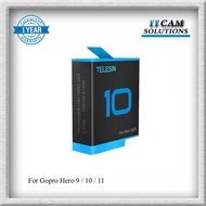 TELESIN BATTERY / TRIPLE CHARGER GOPRO HERO 11 GOPRO 10 GOPRO 9 GOPRO 8 GOPRO 5/6/7 / VILOSO GOPRO C