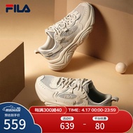 斐乐（FILA） 官方MARS 1S+男鞋复古运动鞋新款火星鞋跑步鞋 燕麦色-OM 41