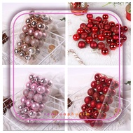 SET of 24/36 Christmas decorative baubles 5cm/6cm MODEL E28/E13 RCPKSS426