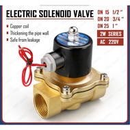 Solenoid valve 1/2, 3/4, 1 inch normally closed pneumatic for water, oil, gas two-way brass drain va