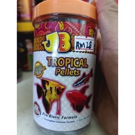 JB MINI TROPICAL makanan ikan /tetra/guppy/gold fish food(11D50) weight:150