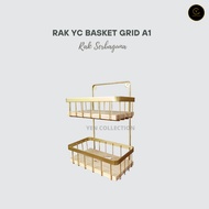 Yen Aesthetic Kitchen Spice Rack Yc Basketgrid A1 Wall Rack Multipurpose Stacking Rack