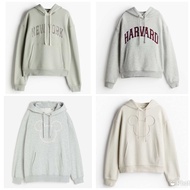 H&M hoodie Women เสื้อแขนยาวฮู้ดดี้ h&m ของแท้ 💯%