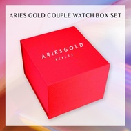 Aries Gold Couple Watch Box Set A $285