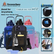 Vacuum Aqua 64oz Water Bottle Bag 64oz Tumbler Bag Accessories Flask Bag Holder With Shoulder Strap
