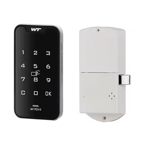 Touch Keypad Electric Password IC RFID Card Sensing Cabinet Drawer Automatic Motor Lock For Gym Hote