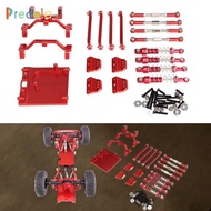 predolo 1/12 RC Upgrades Kit Servo Mount Spare Part Aluminum Alloy Shock Absorber Tie Rod Mount for 