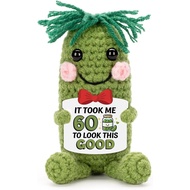 Supplement  with Pure Supports AdvancedCrochet Pickle Doll for 40th 50th 60th Birthday Gifts Funny C