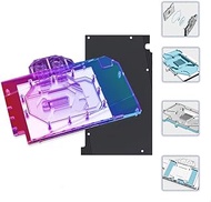Copper GPU Water Cooling Block GPU Waterblock Graphics Card Water Cooling Block for ASUS GeForce RTX 4090 TUF Strix (5V ARGB RBW Aura Effect LED Lights GPU Block with Backplate)