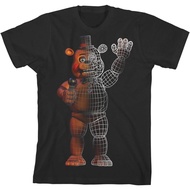 Premium Distro Five Nights at Freddy's Freddy's Freddy's Fazbear Split Boy's Black T-Shirt