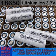 ORIGINAL Actual Capacity 3200mAh flat top 18650 3.7v Rechargeable Lithium Li-Ion Battery 10A Bateri 
