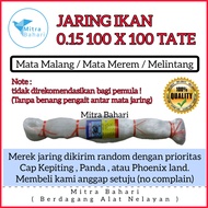 JARING IKAN 0.15 100X100 TATE (MATA MALANG) JARING SENAR 015 | PUKAT COD | JARING KEPITING | JARING
