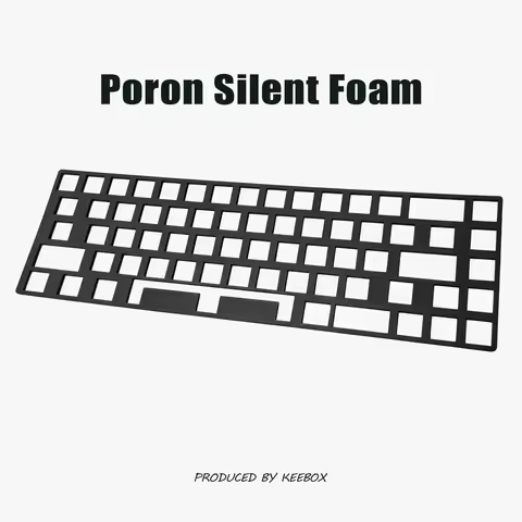 Keebox Keyboard Positioning Plate Poron Foam Keyboard Silent Foam For Mechanical Keyboard 60 61 63 6