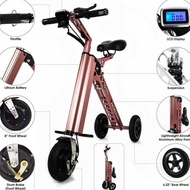 sepeda scooter listrik lipat millenium 3 roda versi terbaru