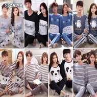 MAYUKI pyjamas baju tidur Men women pajamas tidur wanita piyama baju tidur perempuan couple cute 情侣睡