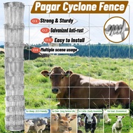Cyclone fence goat fence cattle deer net garden fence iron 2.0mm 2.5mm 100m galvanized quick lock ca