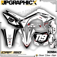 Newest DECAL ONE ONE NINE HONDA CRF 150L SUPER GLOSS/FINE DOFF BY JPGRAPHICX