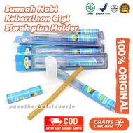 Original Siwak Plus Holder - Natural Arak Wood Herbal Teeth Cleaner for Sunnah of the Messengers - A